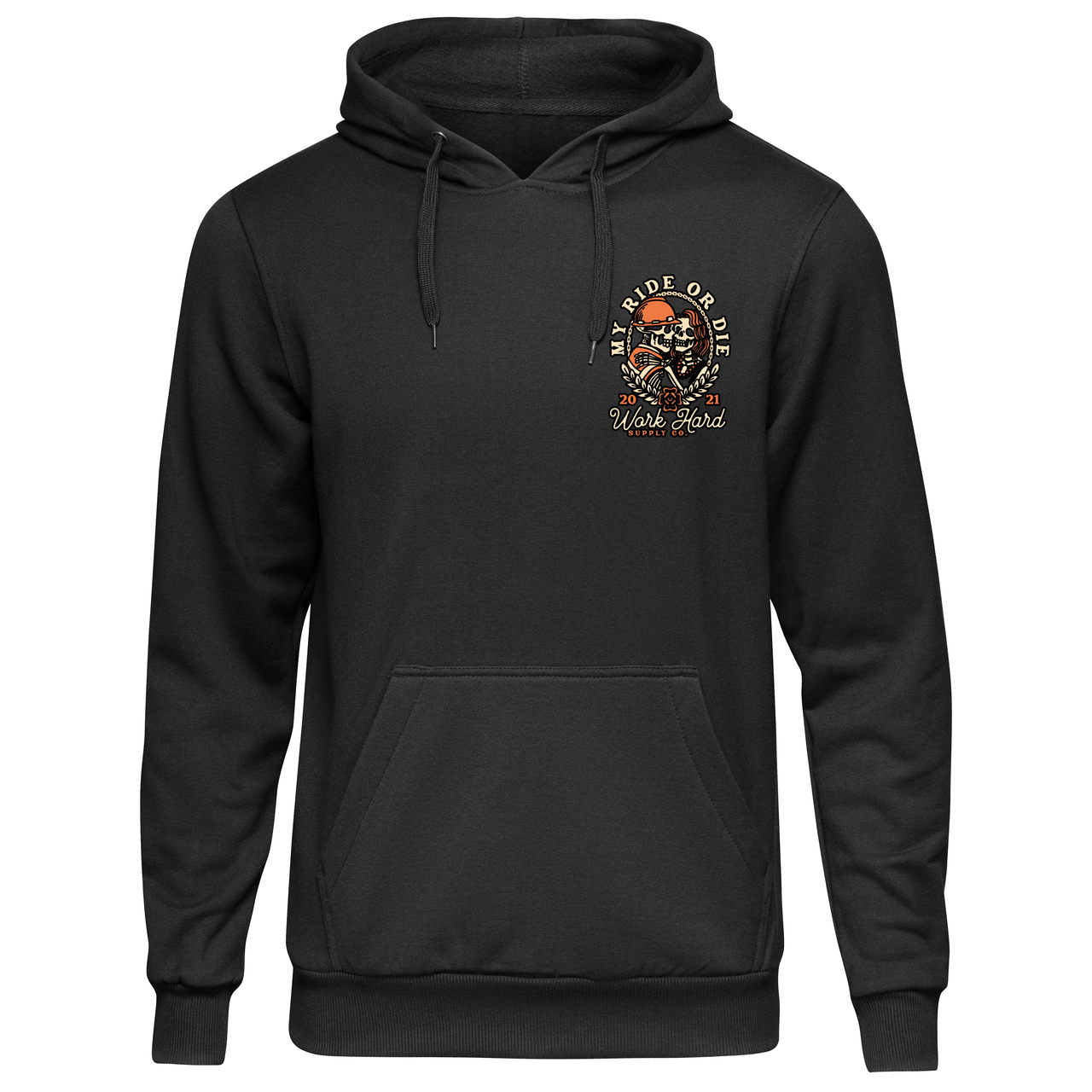 My Ride Or Die Hoodie-Work Hard Supply Co.